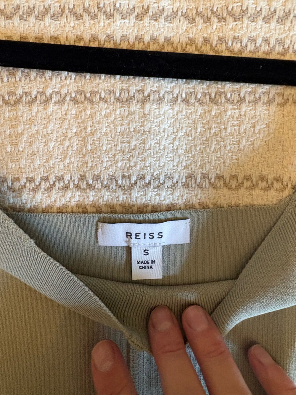 Reiss verity  Ribbed Seam Tank Top - Picture 2 of 4